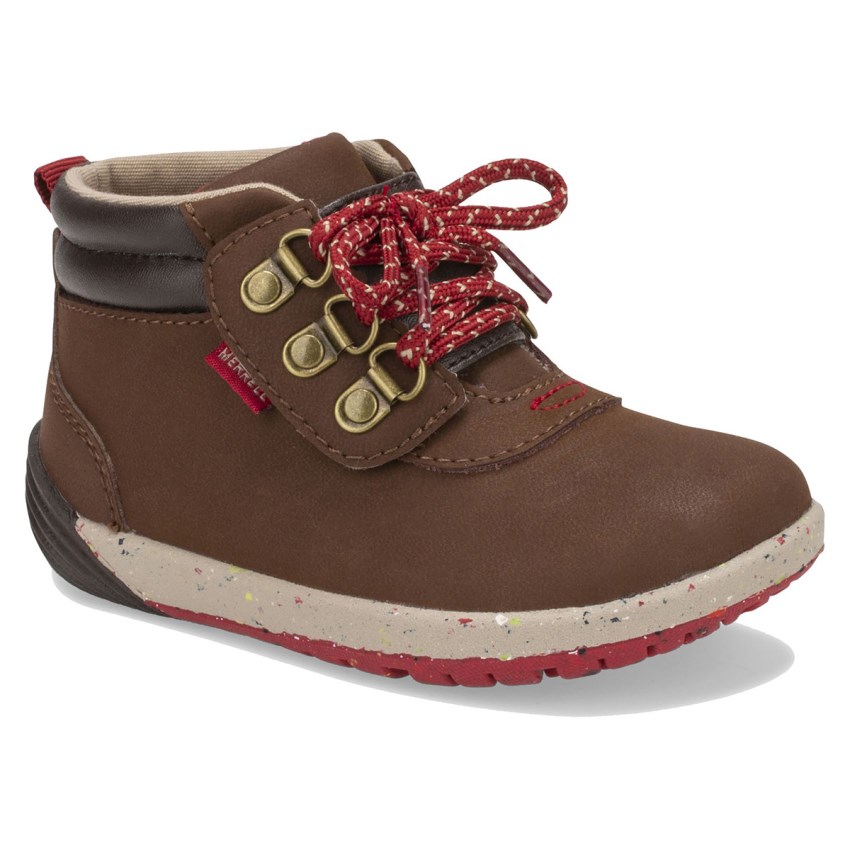 Bottes Merrell Bare Steps 2.0 Marron Foncé Enfant | D.F.ZZGW